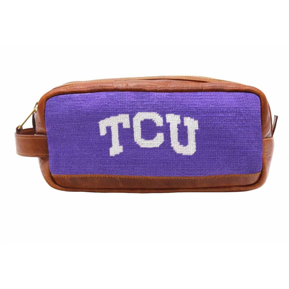 NEW SMATHERS & BRANSON unisex tcu toiletry bag in purple